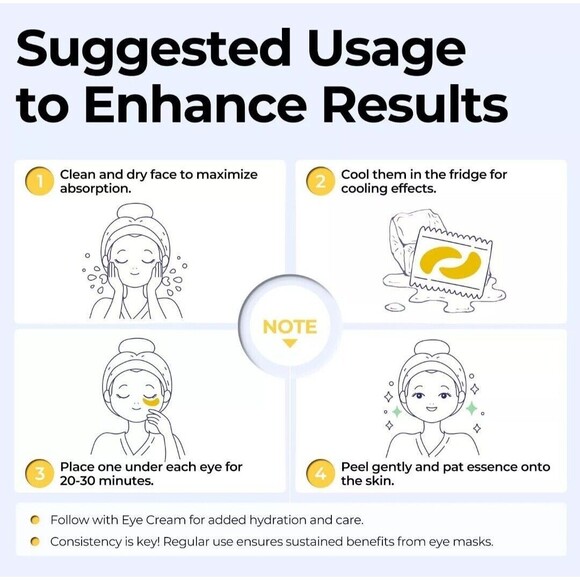 Under Eye Patches for Puffy Eyes 14 Pairs, Dark Circles Under Eye Treatment - Picture 5 of 7